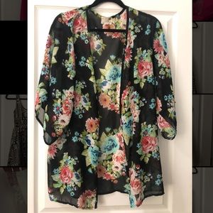Floral Cover up shawl
